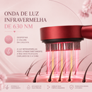 Escova Capilar Elétrica com Luz Vermelha e Aplicador de Óleo