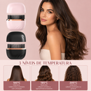 Mini Escova Alisadora Elétrica Portátil Lunara™ Sem Fio | Controle de Frizz