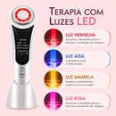 Lunavie Massageador Facial EMS | LED, Aquecimento e Vibração