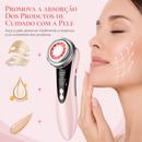 Lunavie Massageador Facial EMS | LED, Aquecimento e Vibração