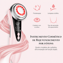 Lunavie Massageador Facial EMS | LED, Aquecimento e Vibração