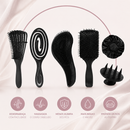 Kit Escovas + Massageadora + Touca de Cetim | Hadarea